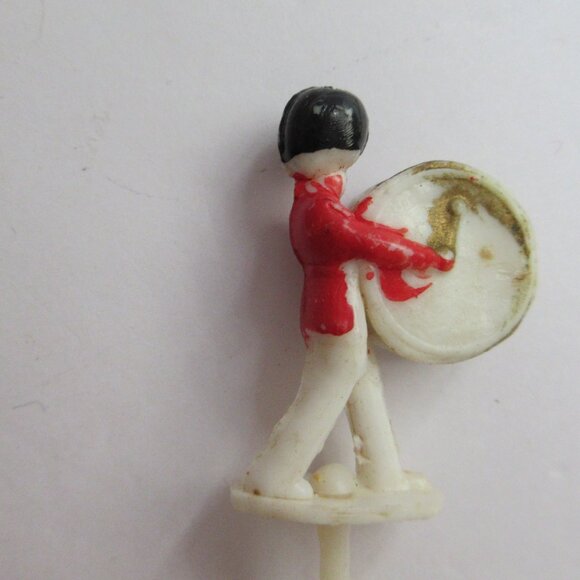 17 pc Christmas Cupcake Picks Santa Heads,  Soldiers, Candle Holders + Spir-It - Picture 11 of 15